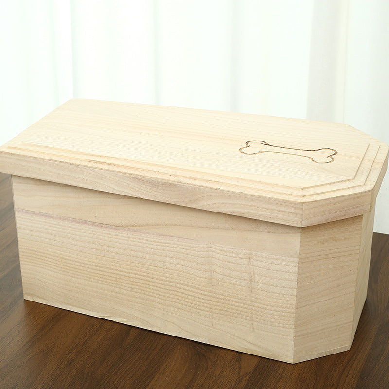 Dog coffin paulownia pet coffin mini wooden handmade coffin cat dog urn cat dog burial supplies