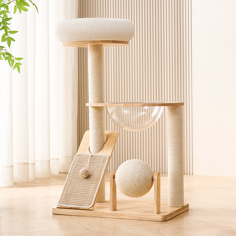 Cat climbing frame and cat nest integrated household small apartment does not occupy a large cat special cat shelf scratch-resistant cross-border foreign trade special supply