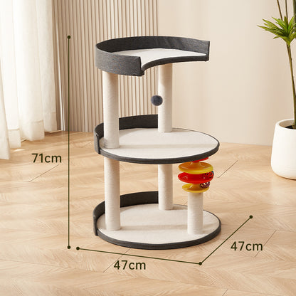 Cat climbing frame cat nest integrated household solid wood cat shelf cat observation platform cat jumping platform space capsule cat nest cat scratching column