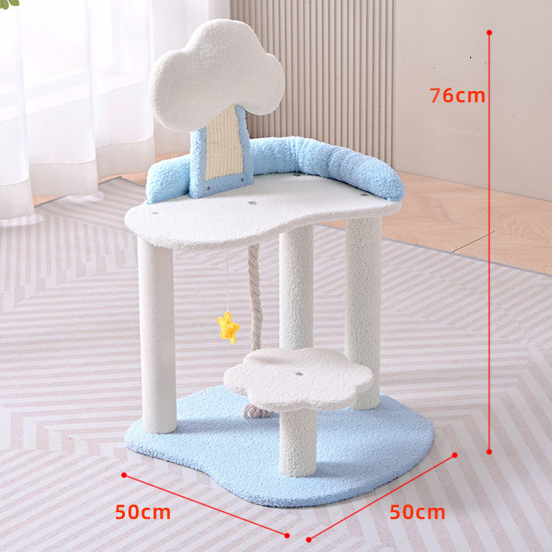 Wholesale cat climbing frame cat home toys multi-layer cat jumping platform cloud scratching board cat rest table
