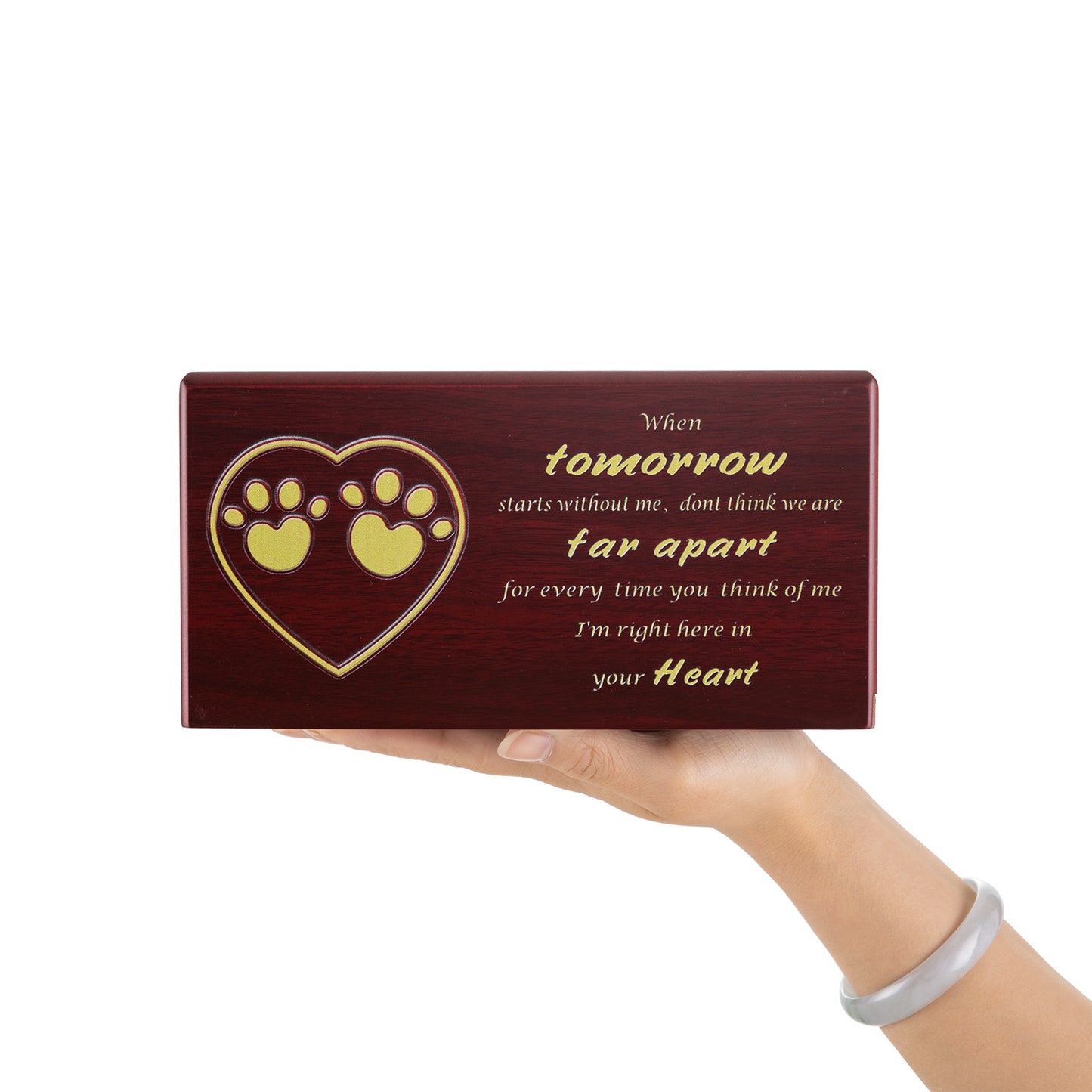 Wooden pet urn cat dog small animal commemorative coffin box pet funeral supplies urn wooden box