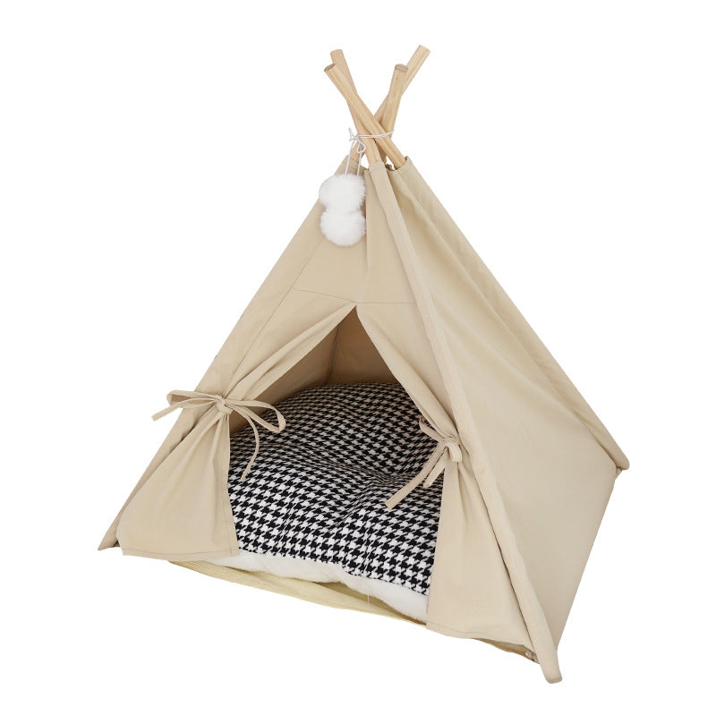 Wholesale cat litter kennel Japanese pet tent solid color cat dog small dog general pet supplies cat