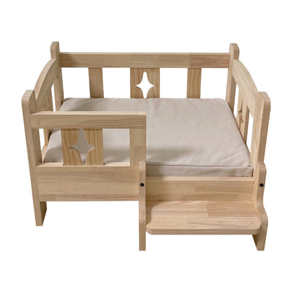 Pet wooden bed, dog wooden bed, pet dog cat wooden bed, small and medium-sized dogs, off-ground four-season wooden nest