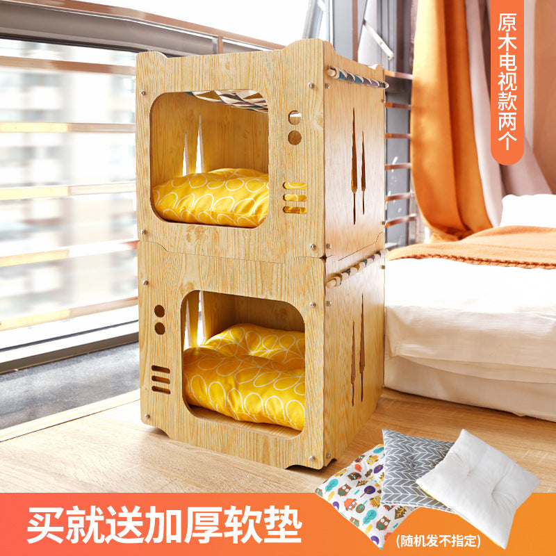 Wholesale Cat Nest Four Seasons Stackable Cat Bed House Furniture House Pet Supplies Cat Hammock