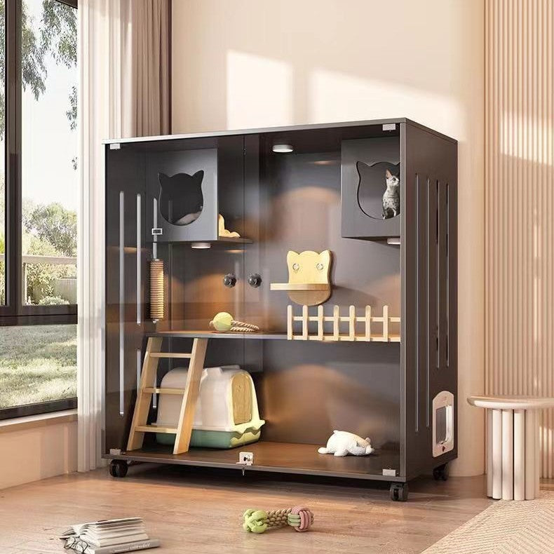 Cat Cage Cat Villa Pet Cabinet Large Free Space Luxury Cat Cat House Cat House Cat House Pet Cabinet