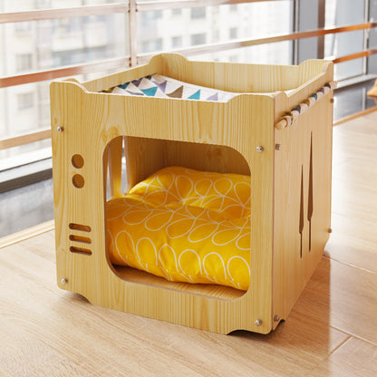 Wholesale cat litter, cat hammock cat tree cat box closed Yueshang cat litter cat pad