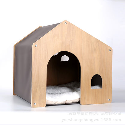 Wholesale high-grade wooden cat litter, kennel, delivery room, universal in all seasons, environmentally friendly solid wood furniture, removable and washable, not sultry