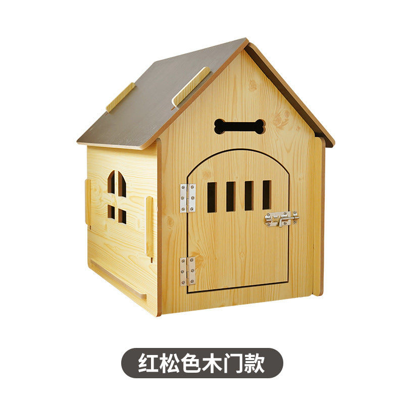 Wholesale pet dog house removable and easy to install Four Seasons cat nest wooden house dog cage indoor and outdoor universal