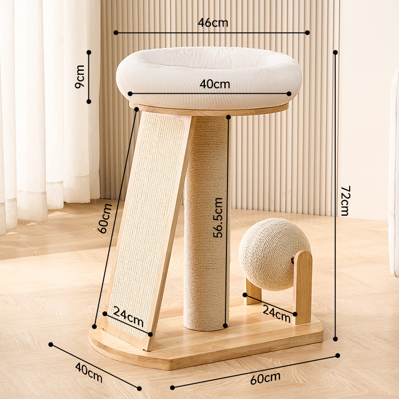 Cat climbing frame and cat nest integrated household small apartment does not occupy a large cat special cat shelf scratch-resistant cross-border foreign trade special supply