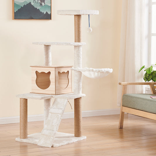 Wholesale cat house cat tree cat bed  pet tent felt cat house cat climbing frame integrated cat jumping platform
