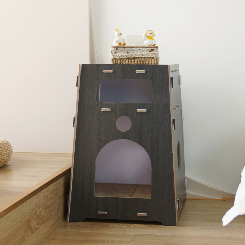 Wholesale Bedside Table Cat Nest Bedroom Home Wooden Splicing Assembly Cat Small Dog Universal House Cattery