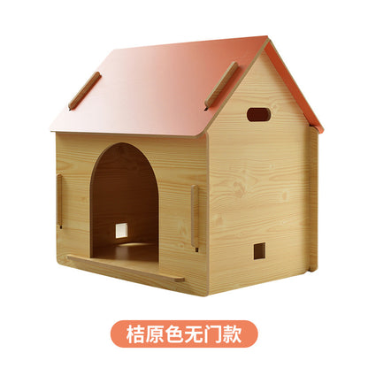 Wholesale Wooden Dog Cage Dog House Pet Fence Pet Wooden House Dog House Dog Cage Dog Mattress Cat Nest Free Four Seasons Mat