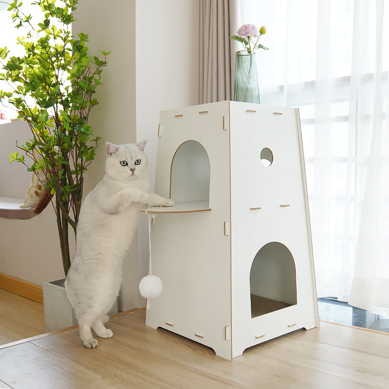 Wholesale Bedside Table Cat Nest Bedroom Home Wooden Splicing Assembly Cat Small Dog Universal House Cattery