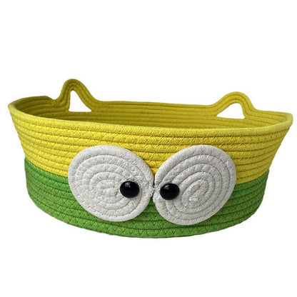 Four Seasons Universal Cat Nest Rattan Cotton Thread Cat Nest Cat Nest Cat Mat Cute Sleeping Mat Kitten Mat Pet Nest