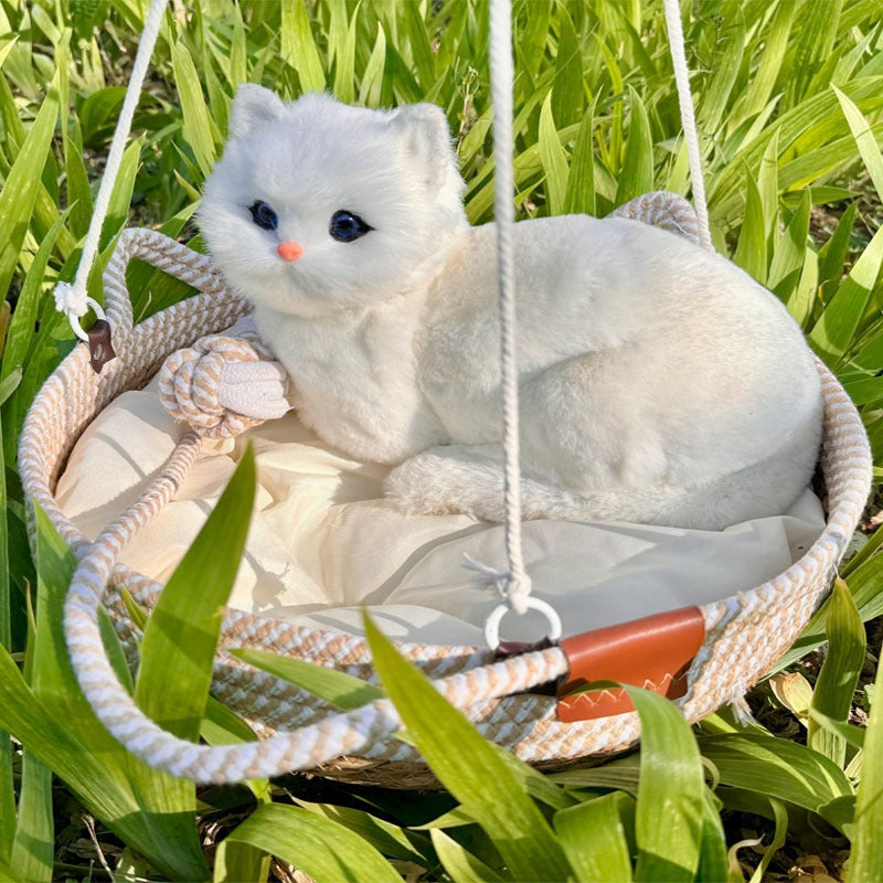 Four Seasons Universal Straw Woven Winter Warm Cat Nest Puff Grass Woven Cat Supplies Four Seasons Super Large Pet Nest Spot