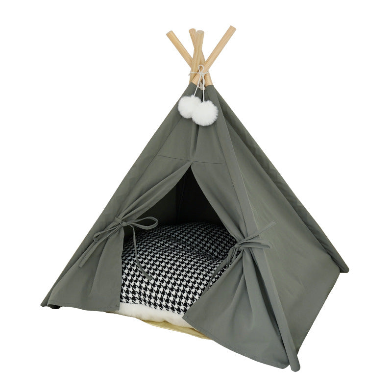 Wholesale cat litter kennel Japanese pet tent solid color cat dog small dog general pet supplies cat