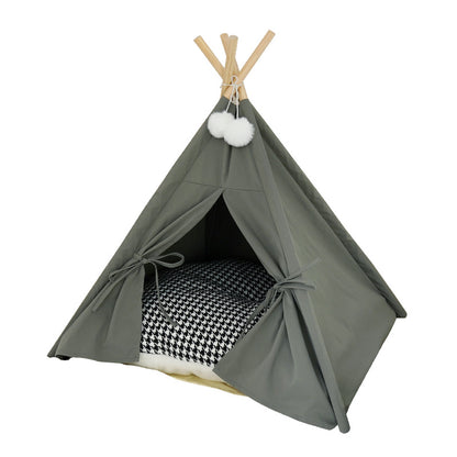 Wholesale cat litter kennel Japanese pet tent solid color cat dog small dog general pet supplies cat