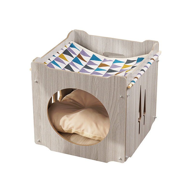 Wholesale cat litter, cat hammock cat tree cat box closed Yueshang cat litter cat pad