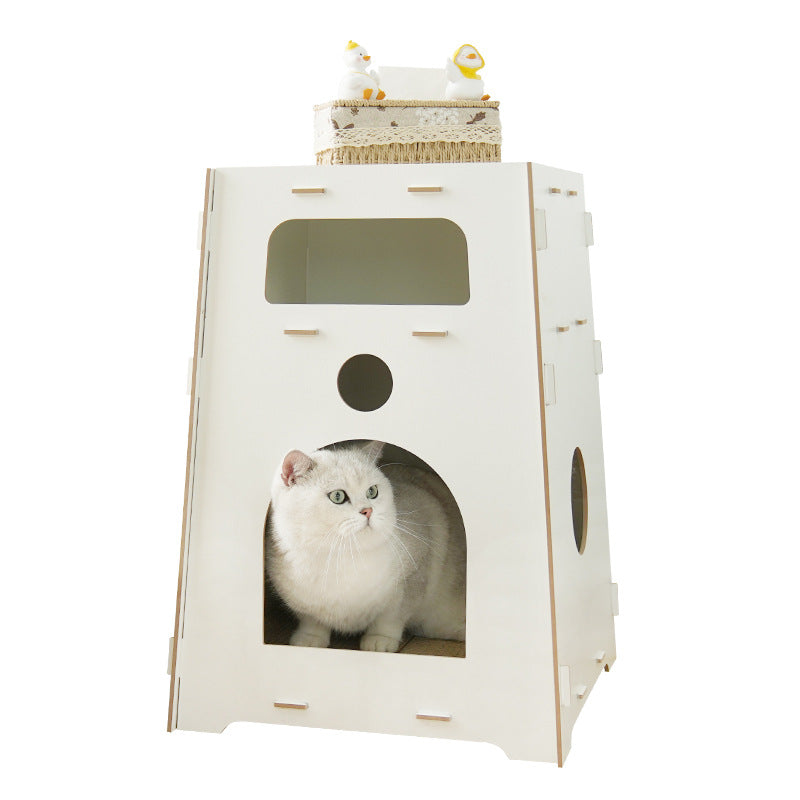 Wholesale Bedside Table Cat Nest Bedroom Home Wooden Splicing Assembly Cat Small Dog Universal House Cattery