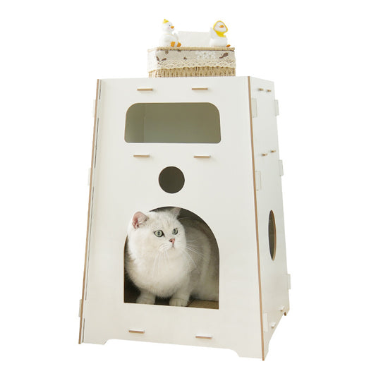 Wholesale Bedside Table Cat Nest Bedroom Home Wooden Splicing Assembly Cat Small Dog Universal House Cattery