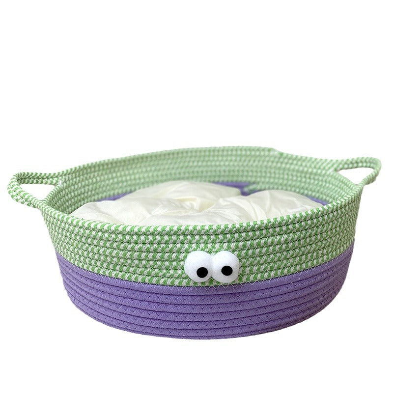 Cat litter universal all seasons dopamine rattan basket cat litter summer cat bed kitten kitten sleeping pet litter spot