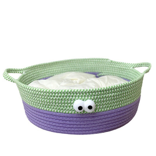 Cat litter universal all seasons dopamine rattan basket cat litter summer cat bed kitten kitten sleeping pet litter spot