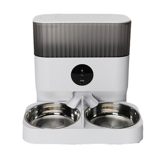 pet feeder smart Pet Dog Feeder Double Bowl Automatic 5 Liters WiFi Edition Video Adjustable Dog Food