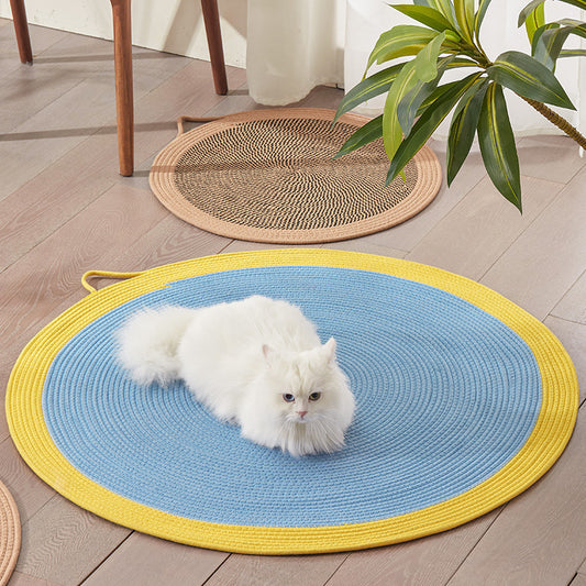 Cat cushions for sleeping in summer are wear-resistant and cannot drop chips. Pet supplies. Rattan mat, cat ice mat, floor mat, cat scratching board.