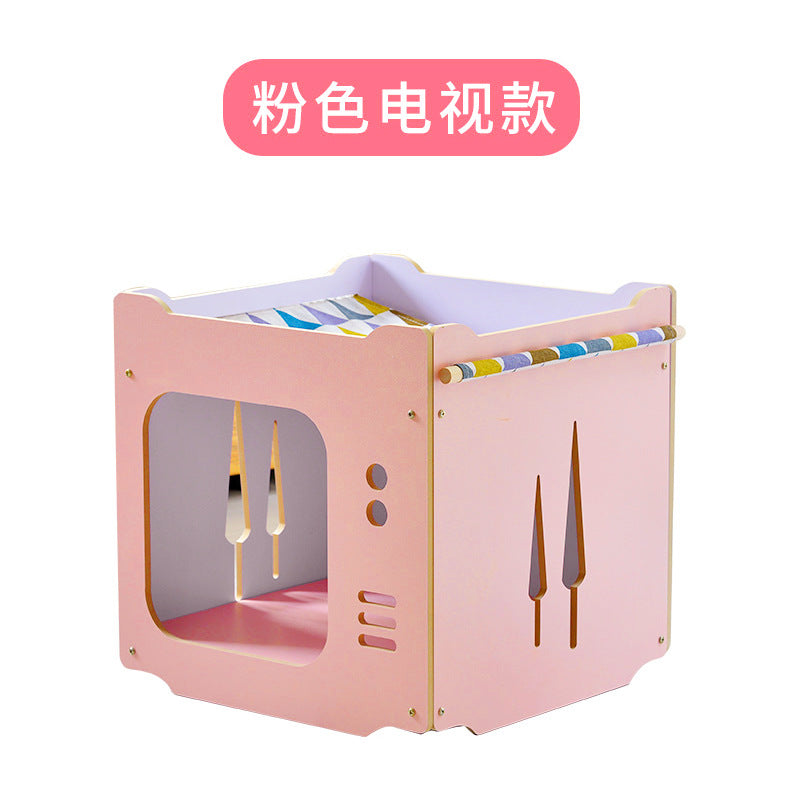 Wholesale cat litter, cat hammock cat tree cat box closed Yueshang cat litter cat pad