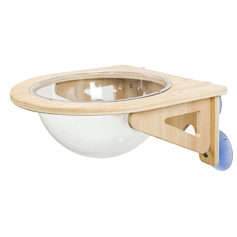 Wholesale space capsule cat beds, double-sided cat scratch columns, round capsule cat houses, all-season, solid wood, comfortable and transparent cat houses
