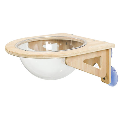 Wholesale space capsule cat beds, double-sided cat scratch columns, round capsule cat houses, all-season, solid wood, comfortable and transparent cat houses