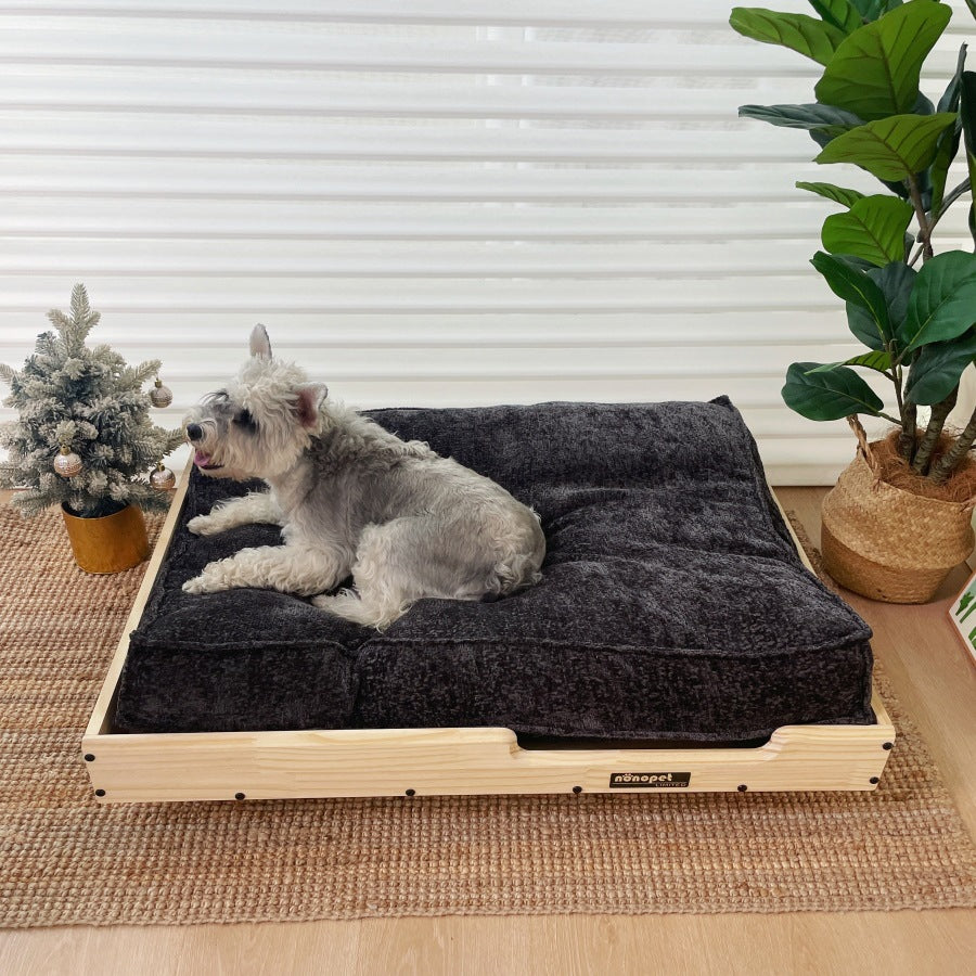 Pet tatami bed, pet dog cat Neil removable nest pad cloud velvet cotton large, medium and small dog tatami