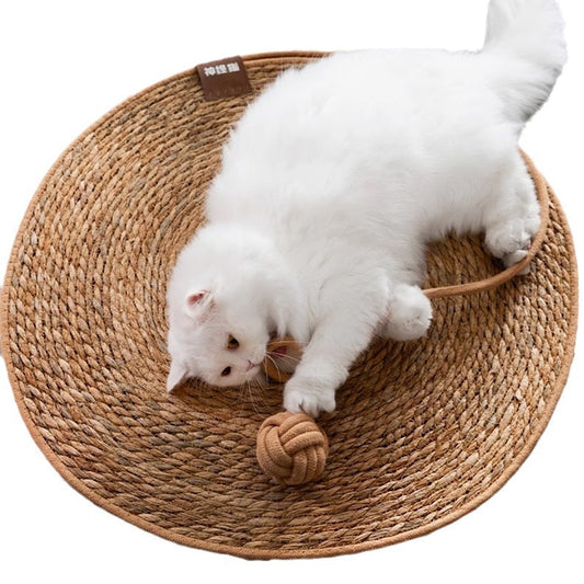 Woven Cushion Cat Claw Pad Self-Hi Ball Integrated Sleeping Pad Washable Grinding Artifact Cat Scratch Pad Spot