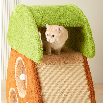 cattery large cat tree jumping platform, integrated luxury cat shelf, villa cat nest does not occupy a tree hole, not solid wood