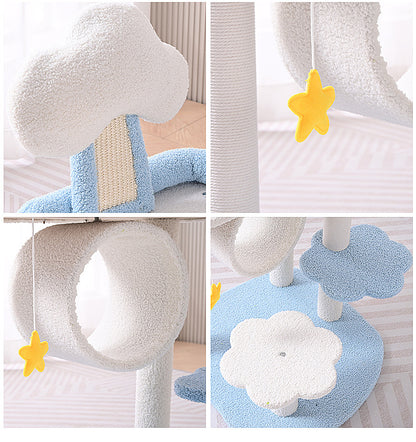 Wholesale cat climbing frame cat home toys multi-layer cat jumping platform cloud scratching board cat rest table