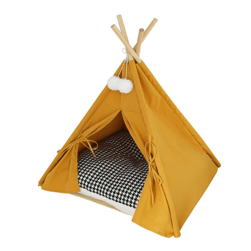 Wholesale cat litter kennel Japanese pet tent solid color cat dog small dog general pet supplies cat