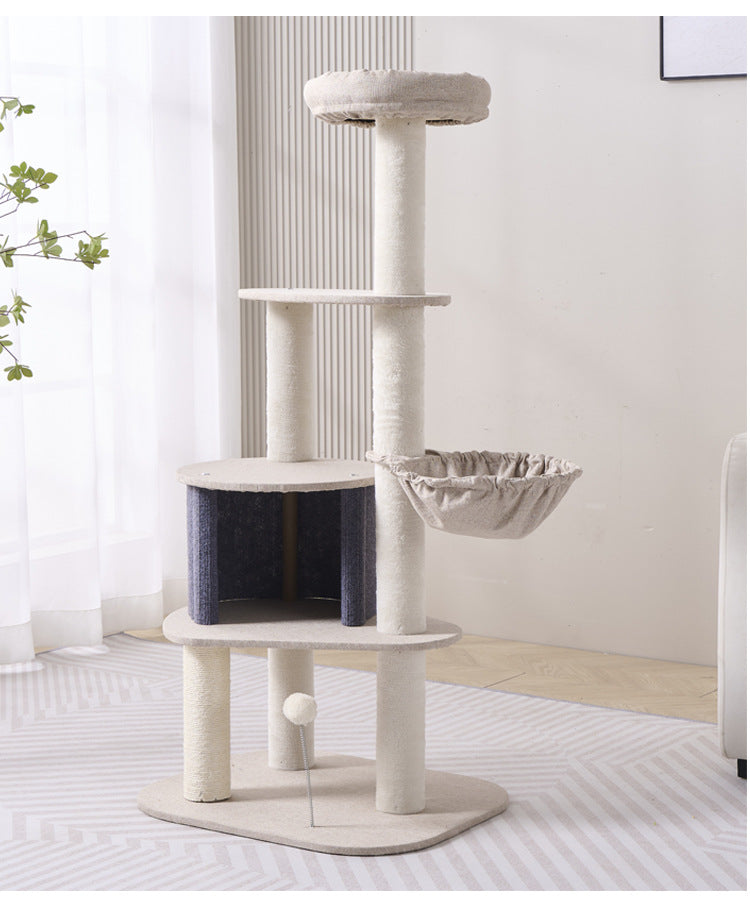 Wholesale large cat climbing frame cat jumping platform cotton and linen cool cat nest easy to clean cat toys pet supplies
