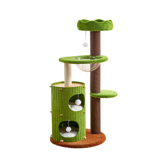 Cat climbing frame covers a small felt cat tree cat nest integrated four-season universal cat scratching column space capsule multi-cat family