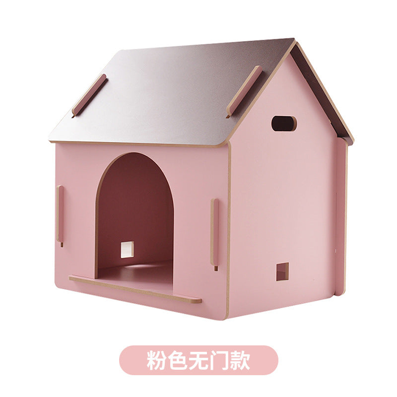Wholesale Wooden Dog Cage Dog House Pet Fence Pet Wooden House Dog House Dog Cage Dog Mattress Cat Nest Free Four Seasons Mat