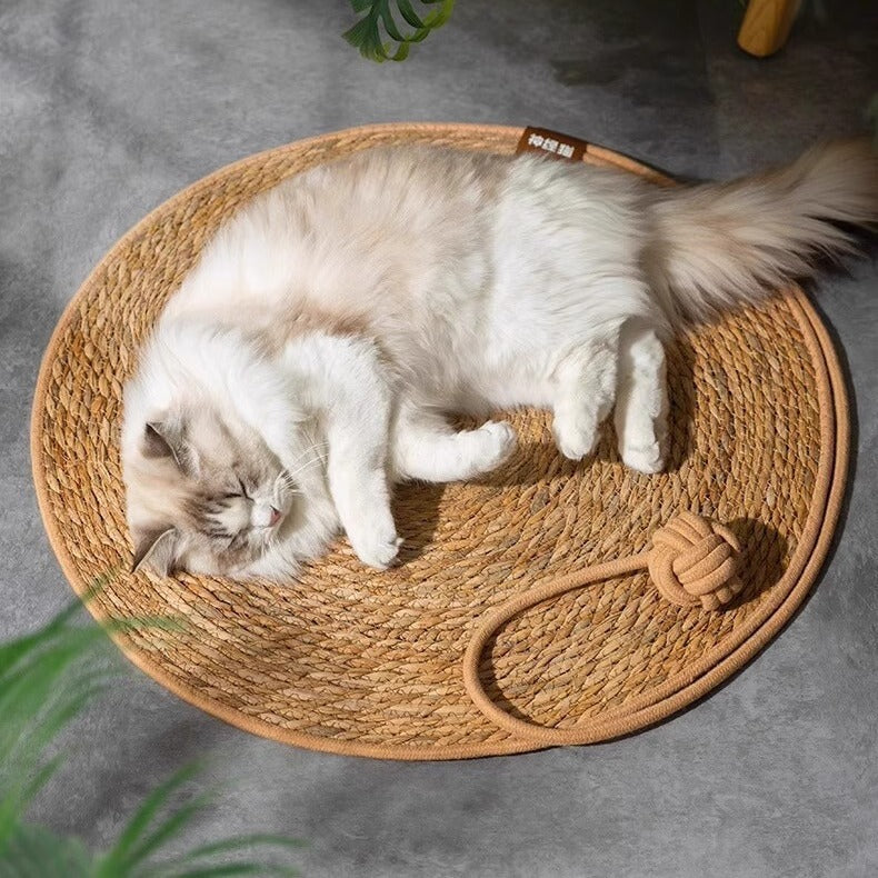 Woven Cushion Cat Claw Pad Self-Hi Ball Integrated Sleeping Pad Washable Grinding Artifact Cat Scratch Pad Spot