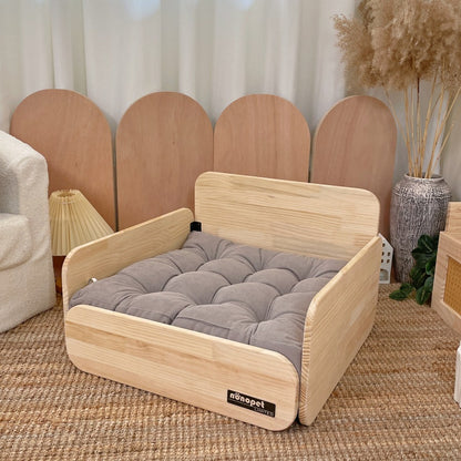 Pet sofa, wooden pet cat and dog bed, pet sofa universal in all seasons, ground-free sofa, small dog nest