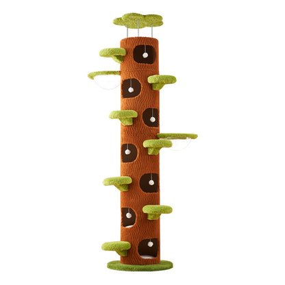 Cat climbing frame cat nest cat tree integrated space capsule non-solid wood Tongtian pillar cat frame sisal toy cat products Daquan