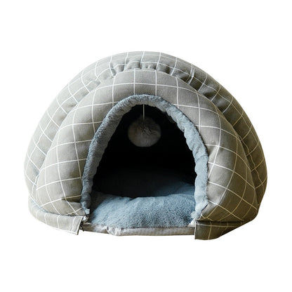 Wholesale cat winter warm velvet super thick cat nest space capsule shell nest removable closed cat nest rabbit nest