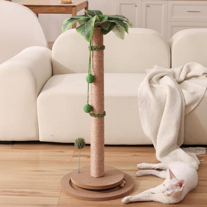 Wholesale sisal cat scratching column cat climbing frame claw grinder cat scratching board scratching hair scratching itching coconut tree cat toy wear-resistant
