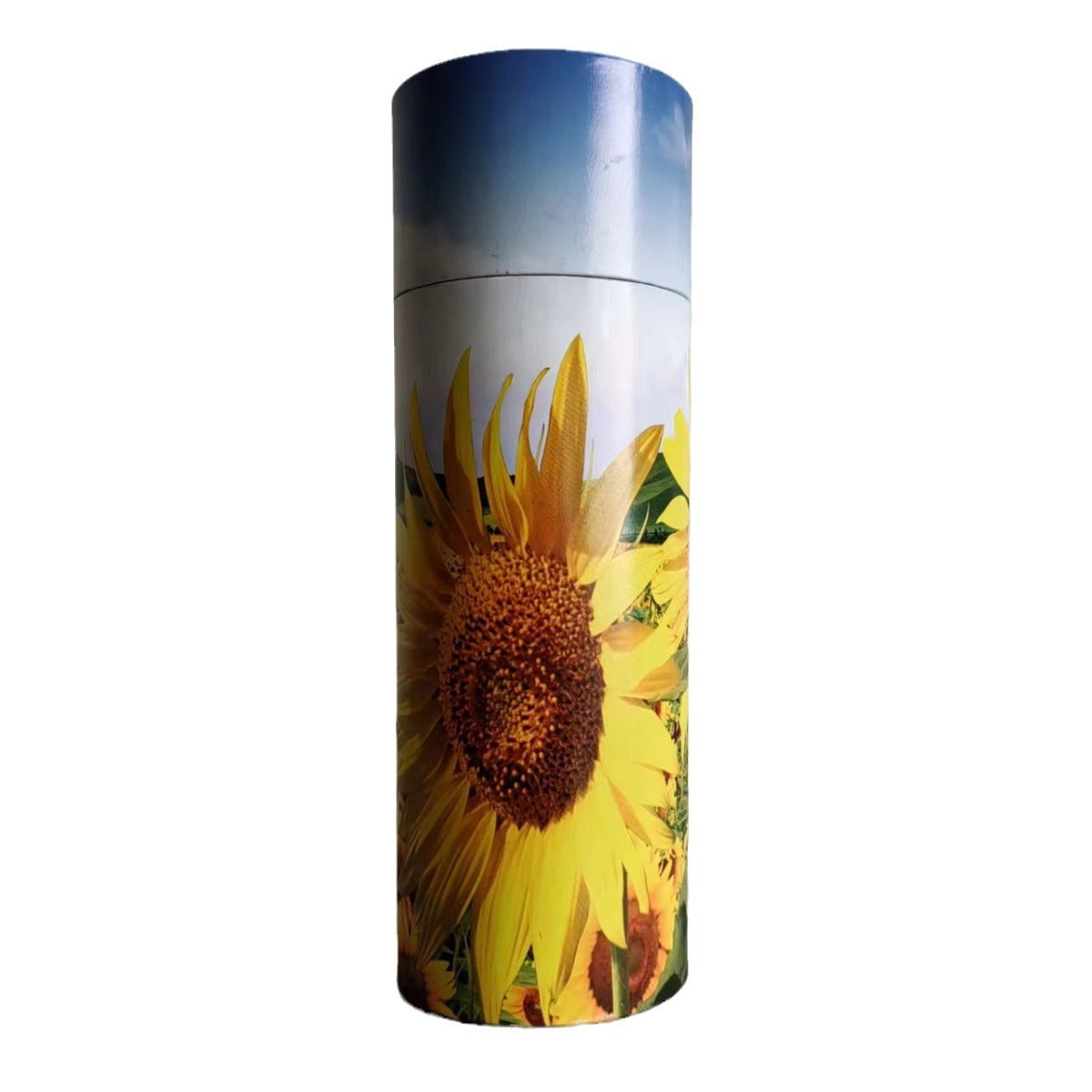 Direct supply cylindrical wood paper tube biodegradable wooden pet memorial funeral urn