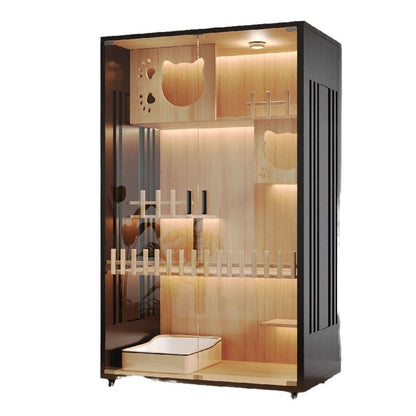 Cat Villa Wooden Cat Cage Household Indoor Double-layer Cat Cabinet Three-layer Cat House Pet Cabinet Cat Nest Cat House