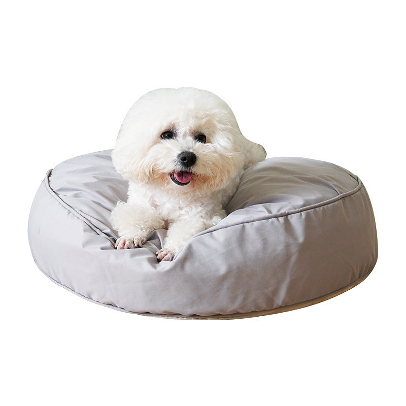 Wholesale pet moisture-proof and dustproof high elastic removable and washable large round bed pet bed dog bed dog pad cat cushion