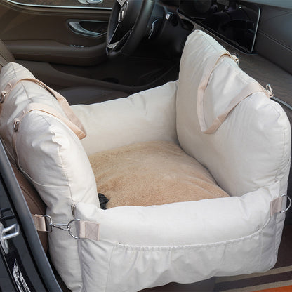 Wholesale Pet Car Pad Four Seasons Dog Car Nest Linen Car Seat Front Dou Corgi Dog Bed