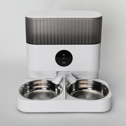 pet feeder smart Pet Dog Feeder Double Bowl Automatic 5 Liters WiFi Edition Video Adjustable Dog Food