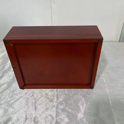 Wooden pet urn, pet cat and dog urn, bottom groove design pet commemorative box